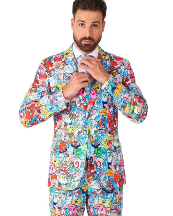 Opposuits Spongebob Frenzy Opposuit Premium Mens Suit> Opposuits