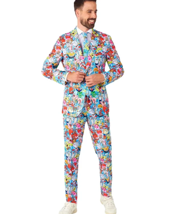 Opposuits Spongebob Frenzy Opposuit Premium Mens Suit> Opposuits