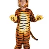 Rubies Tiger Jumpsuit Deluxe Toddler Costume>Kids Kids Costumes