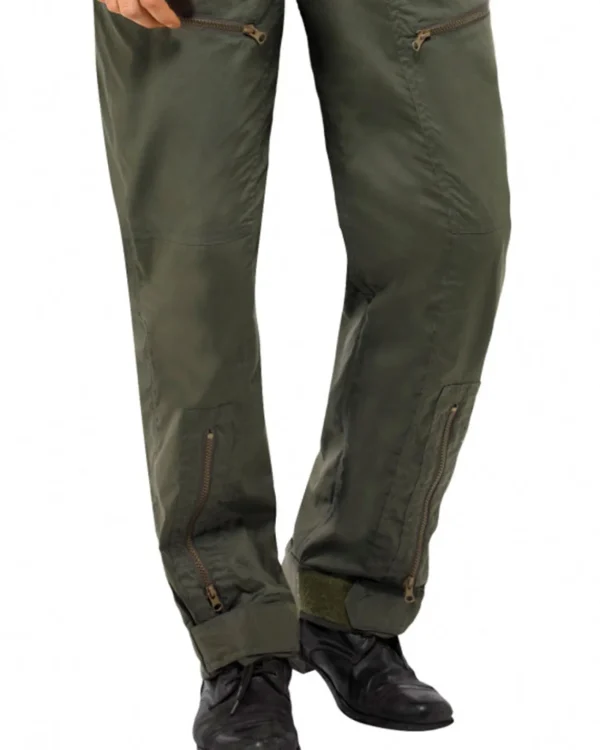 Smiffys Top Gun Jumpsuit Deluxe Mens Costume>Men Men's Costumes