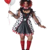 California Costumes Twisted Clown Womens Plus Size Costume>Women Women's Costumes